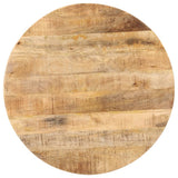 NNEVL Bistro Table Round Ø70x75 cm Rough Mango Wood