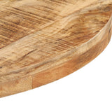 NNEVL Bistro Table Round Ø70x75 cm Rough Mango Wood