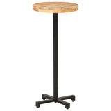 NNEVL Bar Table Round Ø50x110 cm Rough Mango Wood