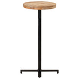 NNEVL Bar Table Round Ø50x110 cm Rough Mango Wood
