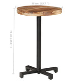 NNEVL Bistro Table Round Ø50x75 cm Solid Acacia Wood
