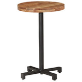 NNEVL Bistro Table Round Ø50x75 cm Solid Acacia Wood