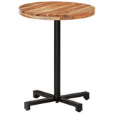 NNEVL Bistro Table Round Ø60x75 cm Solid Acacia Wood