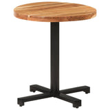 NNEVL Bistro Table Round Ø70x75 cm Solid Acacia Wood