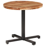 NNEVL Bistro Table Round Ø80x75 cm Solid Acacia Wood