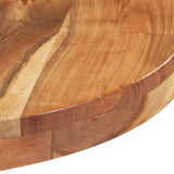 NNEVL Bistro Table Round Ø80x75 cm Solid Acacia Wood