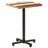 NNEVL Bistro Table Square 50x50x75 cm Solid Reclaimed Wood