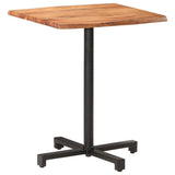 NNEVL Bistro Table with Live Edges 60x60x75 cm Solid Acacia Wood
