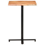NNEVL Bar Table with Live Edges 60x60x110 cm Solid Acacia Wood
