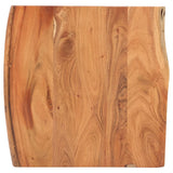 NNEVL Bar Table with Live Edges 60x60x110 cm Solid Acacia Wood