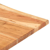 NNEVL Bar Table with Live Edges 60x60x110 cm Solid Acacia Wood