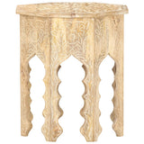 NNEVL Side Table ?48 cm Solid Mango Wood