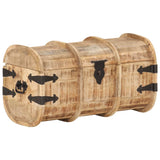 NNEVL Storage Chests 2 Pieces Solid Mango Wood