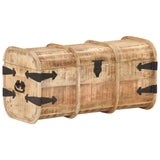 NNEVL Storage Chests 2 Pieces Solid Mango Wood