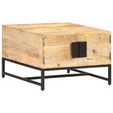 NNEVL Coffee Table 67x67x45 cm Solid Mango Wood
