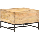 NNEVL Coffee Table 67x67x45 cm Solid Mango Wood