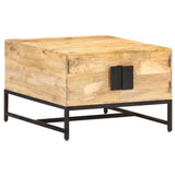 NNEVL Coffee Table 67x67x45 cm Solid Mango Wood