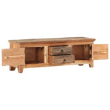 NNEVL TV Cabinet 120x30x40 cm Solid Acacia Wood and Reclaimed Wood
