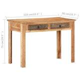 NNEVL Desk 110x50x75 cm Solid Reclaimed Wood