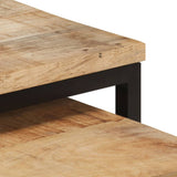 NNEVL Nesting Coffee Tables 2 pcs Solid Mango Wood