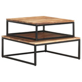 NNEVL Nesting Coffee Tables 2 pcs Solid Acacia Wood