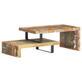NNEVL 2 Piece Coffee Table Set Solid Reclaimed Wood