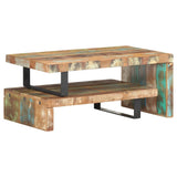 NNEVL 2 Piece Coffee Table Set Solid Reclaimed Wood