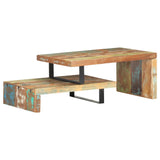 NNEVL 2 Piece Coffee Table Set Solid Reclaimed Wood