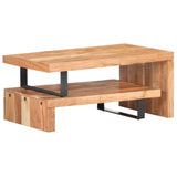 NNEVL 2 Piece Coffee Table Set Solid Acacia Wood