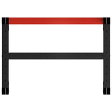 NNEVL Work Bench Frame Metal 80x57x79 cm Black and Red