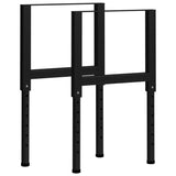 NNEVL Adjustable Work Bench Frames 2 pcs Metal 55x(69-95.5) cm Black