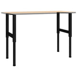 NNEVL Adjustable Work Bench Frames 2 pcs Metal 55x(69-95.5) cm Black