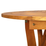 NNEVL Garden Table 150x90x75 cm Solid Acacia Wood