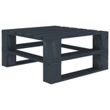 NNEVL Garden Pallet Tables 2 pcs Grey Wood