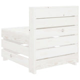 NNEVL Garden Pallet Sofa White Wood