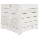 NNEVL Garden Pallet Corner Sofa White Wood