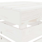 NNEVL Garden Pallet Table White Wood