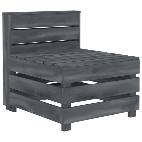 NNEVL Garden Pallet Sofa Wood Grey