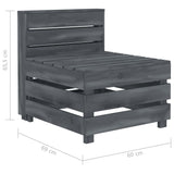 NNEVL Garden Pallet Sofa Wood Grey