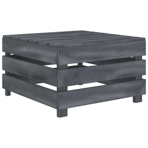 NNEVL Garden Pallet Table Grey Wood