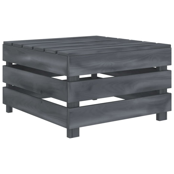 NNEVL Garden Pallet Table Grey Wood