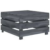 NNEVL Garden Pallet Table Grey Wood