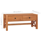 NNEVL TV Cabinet 100x40x45 cm Recycled Teak Wood