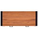 NNEVL Desk with 2 Drawers 100x40x75 cm Recycled Teak Wood