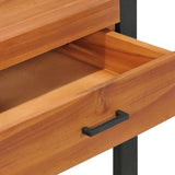 NNEVL Desk with 2 Drawers 100x40x75 cm Recycled Teak Wood