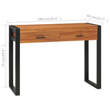 NNEVL Desk with 2 Drawers 100x40x75 cm Recycled Teak Wood