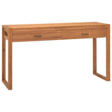 NNEVL Desk with 2 Drawers 140x40x75 cm Recycled Teak Wood