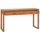 NNEVL Desk with 2 Drawers 140x40x75 cm Recycled Teak Wood