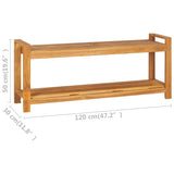 NNEVL Bench 120 cm Solid Teak Wood