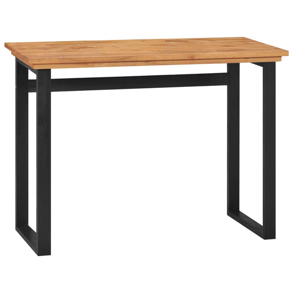 NNEVL Desk 100x45x75 cm Solid Teak Wood